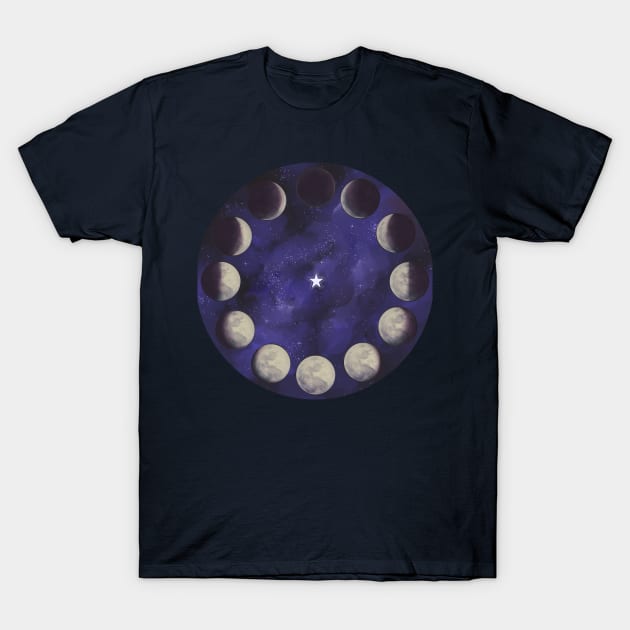 Moon Cycle T-Shirt by KrisseyMage